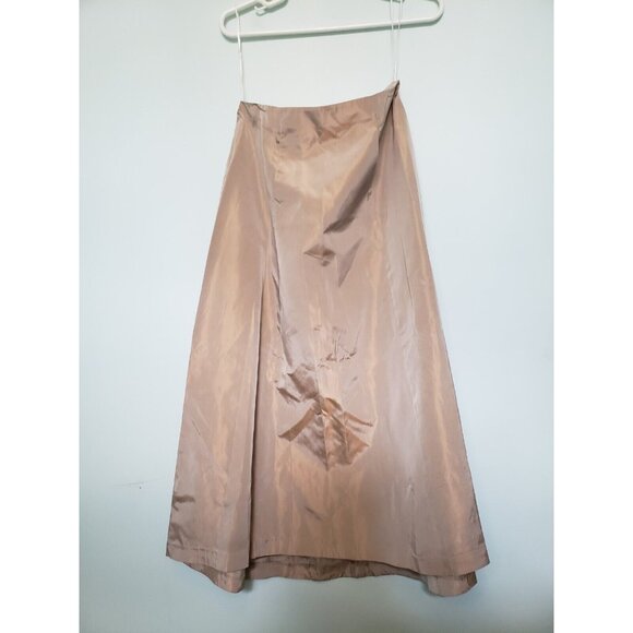 J. R. Nites Caliendo Women 14 Formal 2 Pc Outfit Crop Long Skirt Pink Sleeveless - Picture 3 of 5